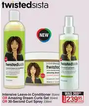 Dis-Chem Twistedsista Intensive Leave-In Conditioner 354ml Or Amazing Dream Curls Gel 354ml-Each offer