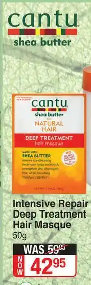 Dis-Chem Cantu Intensive Repair Deep Treatment Hair Masque-50g offer