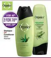 Dis-Chem Organics Shampoo Or Conditioner 400ml Assorted-Each offer