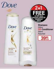 Dis-Chem Dove Shampoo 250ml Or Conditioner 200ml Assorted-Each offer