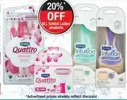 Dis-Chem Schick Quattro For Women Sensitive Skin 4 Blade Disposable Razors 3 Pack-Per Pack offer