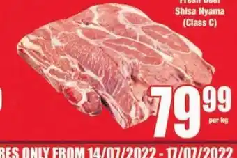 Boxer Beef steaks offer