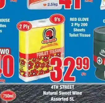 Boxer Red glove toilet paper offer