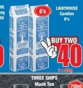 Boxer Lighthouse candles 2 offer