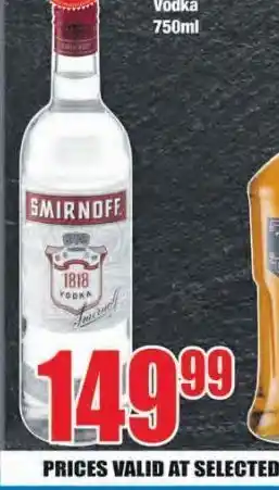 Boxer Smirnoff vodka offer