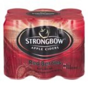Strongbow red berries cans 440ml x 6