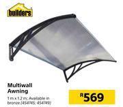 Builders Warehouse Builders multiwall awning-1m x 1.2m offer