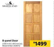 Builders Warehouse Swartland 8 panel door-2.032m (h) x 813mm (w) offer