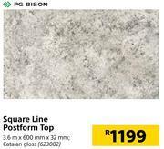Builders Warehouse Pg bison square line postform top 3.6m x 600mm x 32mm offer