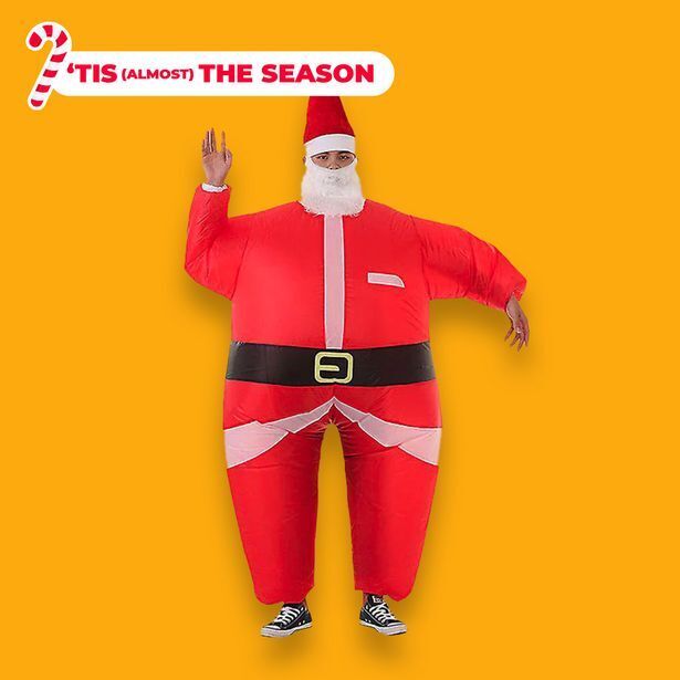Inflatable santa costume offer at OneDayOnly