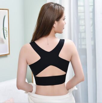 Ladies posture support seamless push up bra