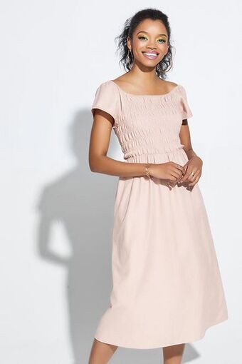 Rage Ruched midi dress offer