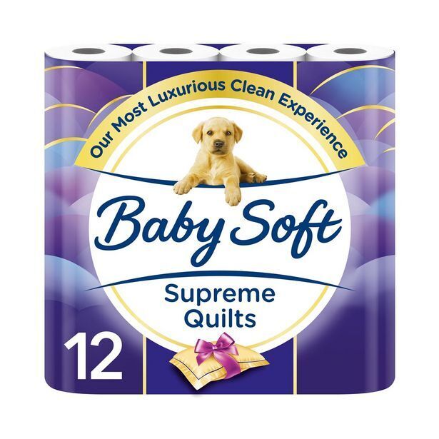 Baby soft supreme quilts 2 ply toilet paper 12 pk offer at Woolworths