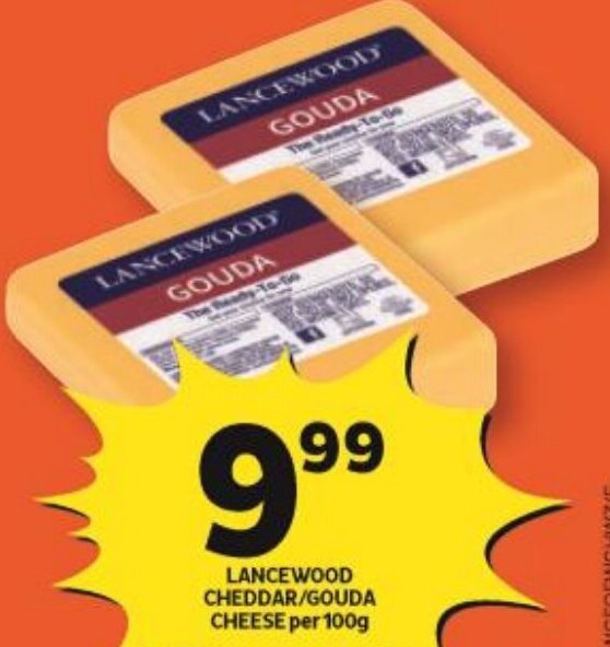 Lancewood Cheddar/ Gouda Cheese 100g offer at Shoprite