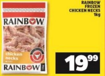 Shoprite Rainbow Frozen Chicken Necks 1kg offer
