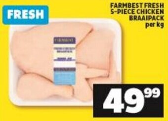 Shoprite Farmbest Fresh 5-Piece Chicken Braai Pack offer