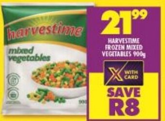 Shoprite Harvestime Frozen Mixed Vegetables 900g offer