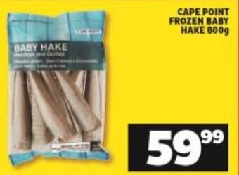 Shoprite Cape Point Frozen Baby Hake 800g offer
