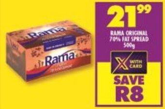Shoprite Rama Original 70% Fat Spread 500g offer