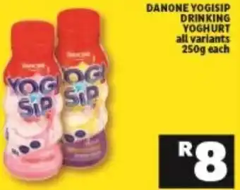 Shoprite Danone Yogisip Drinking Yoghurt 250g offer