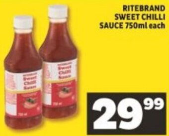 Shoprite Ritebrand Sweet Chilli Sauce 750ml offer