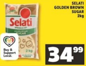 Shoprite Selati Golden Brown Sugar 2kg offer