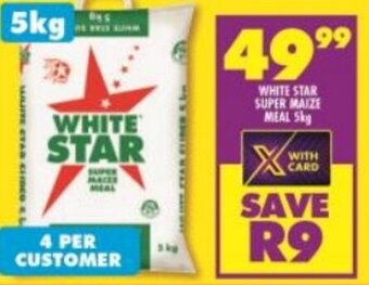 Shoprite White Star Super Maize Meal 5kg offer