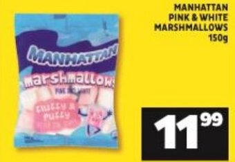 Shoprite Manhattan Pink & White Marshmallows 150g offer