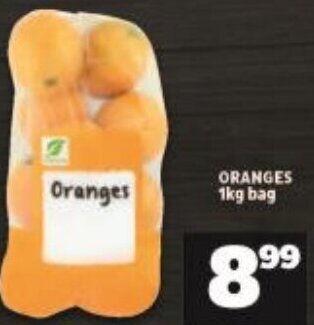 Shoprite Oranges 1kg Bag offer