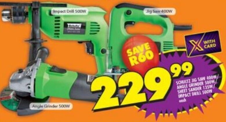 Schultz Jig Saw 400W/ Angle Grinder 