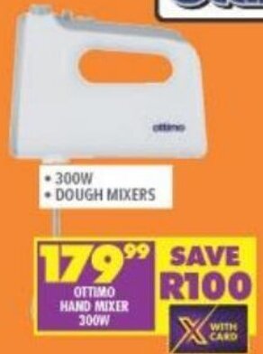 Shoprite Ottimo Hand Mixer 300W offer