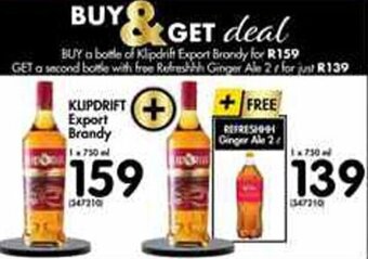 Makro Klipdrift Export Brandy 750ml offer