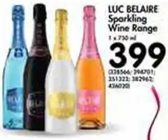 Makro Luc Belaire Sparkling Wine Range 750ml offer
