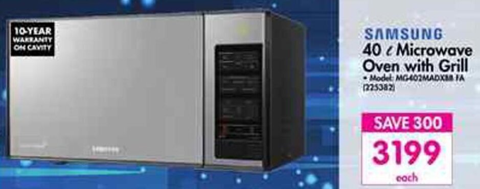 40l samsung microwave