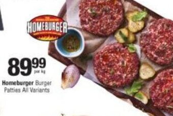 Checkers Homeburger Burger Patties All Variants offer