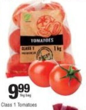 Class 1 Tomatoes