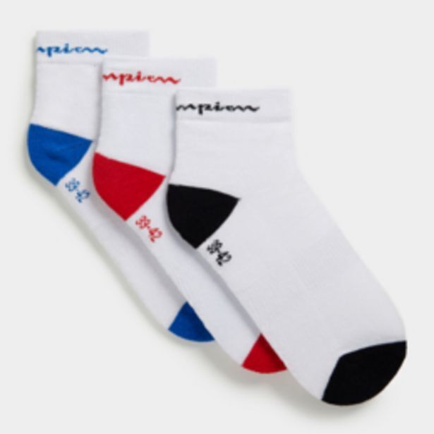 Sportscene Champion 3-pack multicolour socks offer