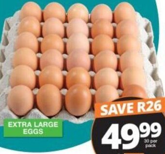 Checkers Extra Large Eggs 30 per Pack offer