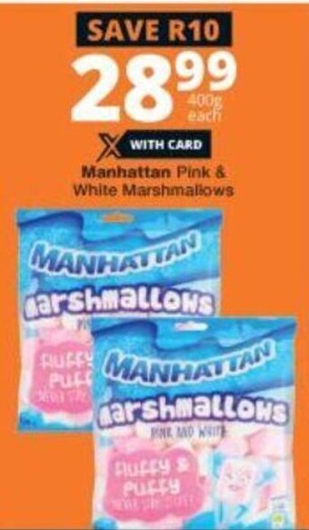 Manhattan Pink & White Marshmallows 400g