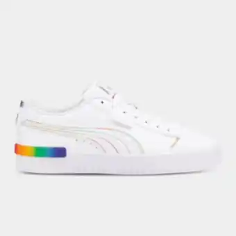 Totalsports Women's puma jada rainbow white/multi shoe offer