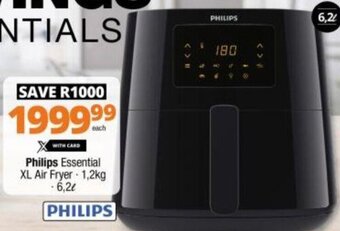 Checkers Philips Essential XL Air Fryer 1,2kg -6,2L offer