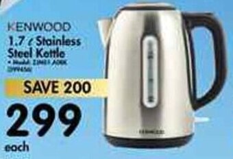 Makro Kenwood 1,7L Stainless Steel Kettle offer