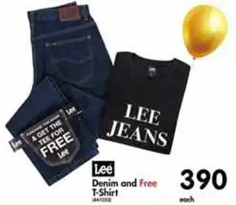 Makro Lee Denim and Free T-Shirt offer