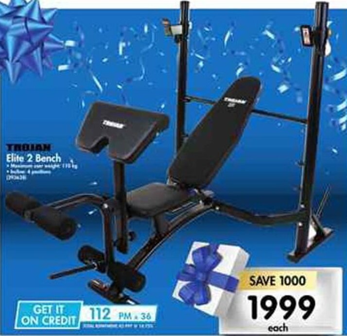 Trojan Elite 2 Bench offer at Makro