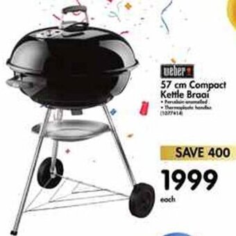 Makro Weber 57cm Compact Kettle Braai offer