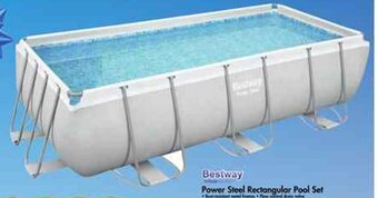 Makro Bestway Power Steel Rectangular Pool Set offer