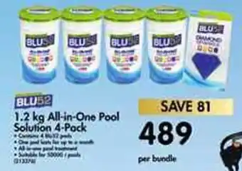 Makro Blu52 1,2kg All-in-One Pool Solution 4-Pack offer