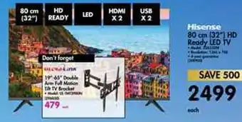 Makro Hisense HD Ready LED TV 80cm 32" offer