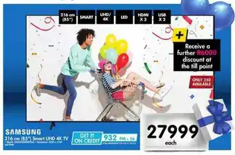 Makro Samsung Smart UHD 4K TV 216cm 85" offer