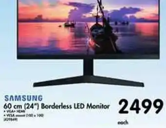 Makro Samsung Borderless LED Monitor 60cm 24" offer